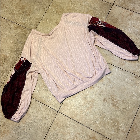 Free People Casual Clash Top Sz M - Picture 5 of 5